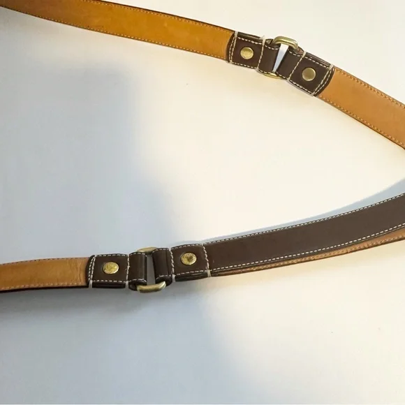 Coach signature “Maximus” large leather dog leash